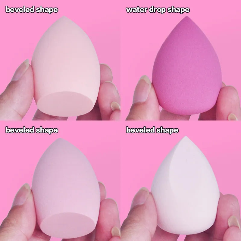 4pcs Versatile Makeup Sponge Powder Puffs: Beauty Essentials