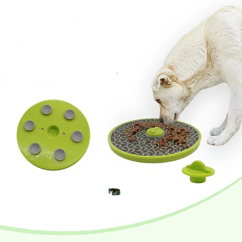 Pet Slow Food Bowl - Non-Slip Lick Plate Dog Feeder