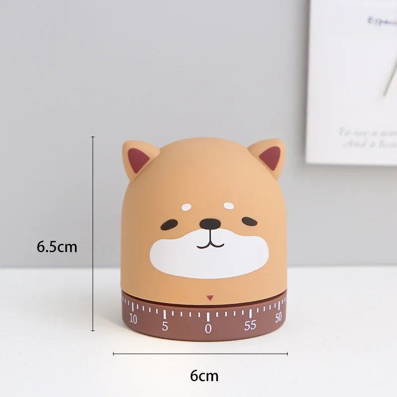 Cartoon Animal Vegetable Shaped Kitchen Timer for Cooking and Baking