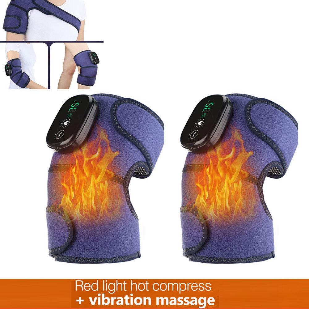 Electric Heating Knee Massager for Joint Pain Relief and Physiotherapy