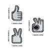 Car Finger Light Set with Remote Control - Funny Window Sign