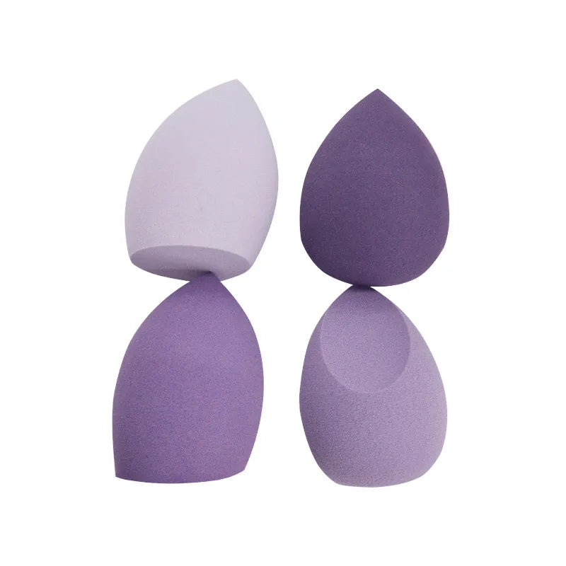 4pcs Versatile Makeup Sponge Powder Puffs: Beauty Essentials