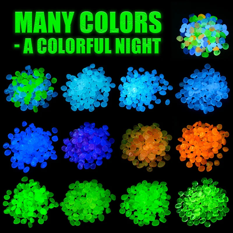 Glow in the Dark Garden Pebbles - Decorate Your Garden and Aquarium