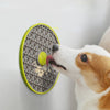 Pet Slow Food Bowl - Non-Slip Lick Plate Dog Feeder - Green
