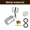 720° Rotatable Brass Faucet Sprayer Head with Splash Filter