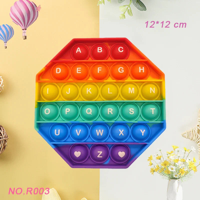 Push Bubble Fidget Toy - Stress Relief Sensory Squishy for Adults & Kids