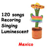 Dancing Cactus Talking Toy - Singing, Recording, and Interactive Plush Gift