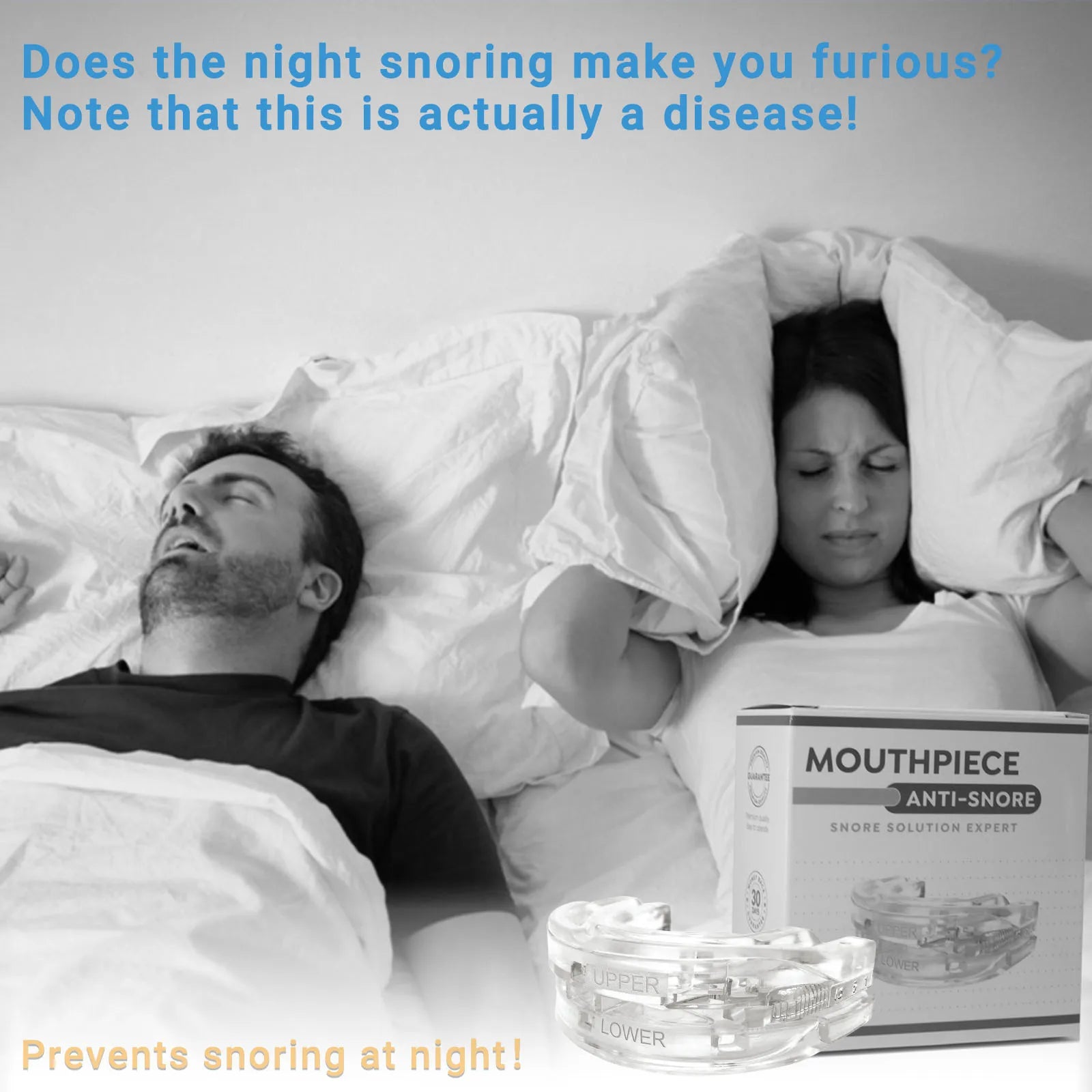 Anti-Snoring Mouth Guard for Better Sleep