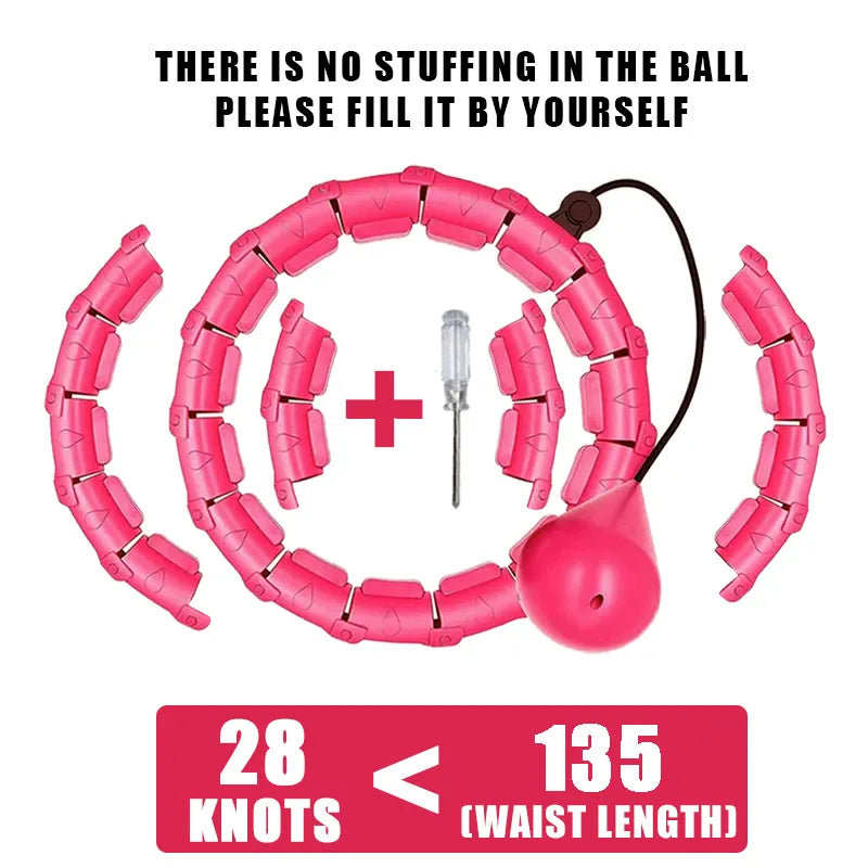 Adjustable Weighted Slimming Hoop for Abdominal Exercise at Home