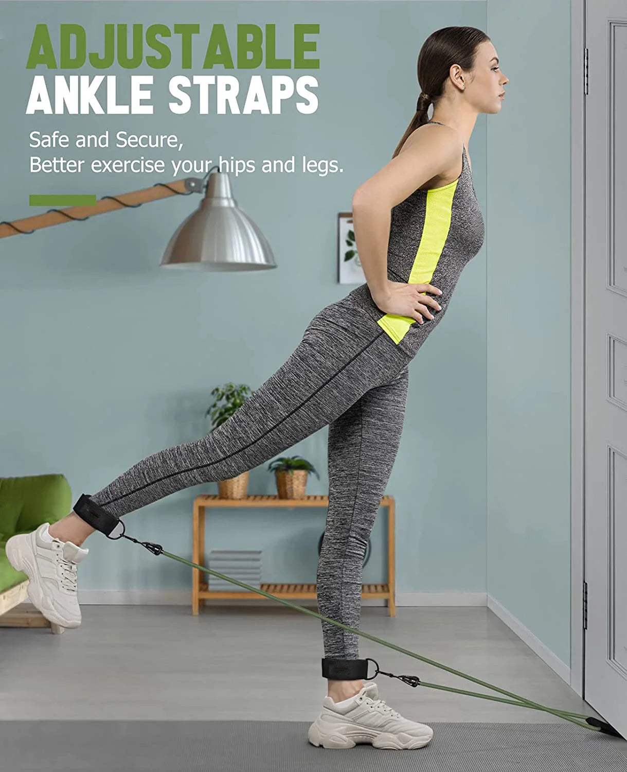 5-Tube Resistance Band Set with Accessories for Full-Body Workout