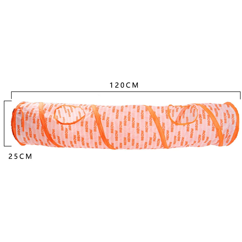 Kitty Tunnel Tube Pet Toy with Peek Hole