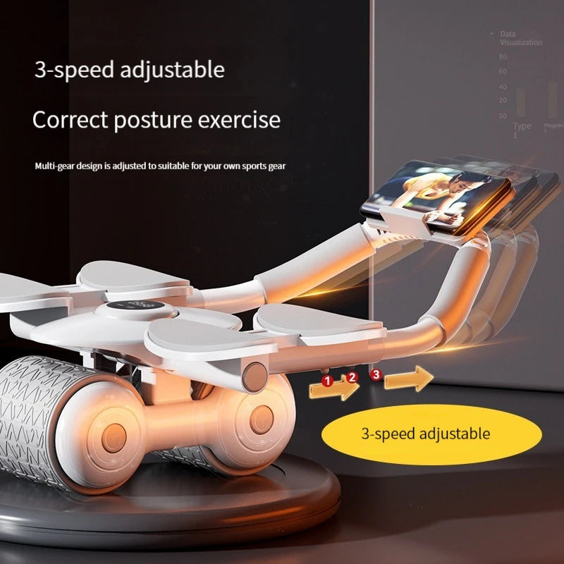 Timer-equipped Silent Abdominal Muscle Roller