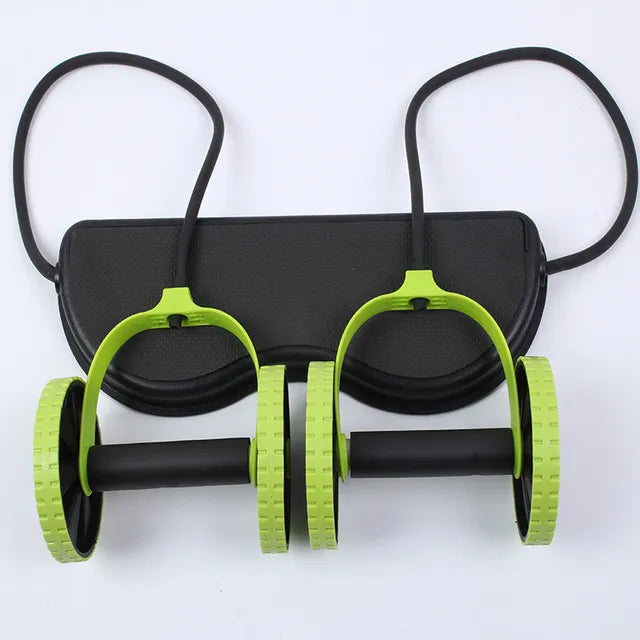 Multifunctional Abdominal Wheel Exercise Set with Resistance Band and Knee Mat