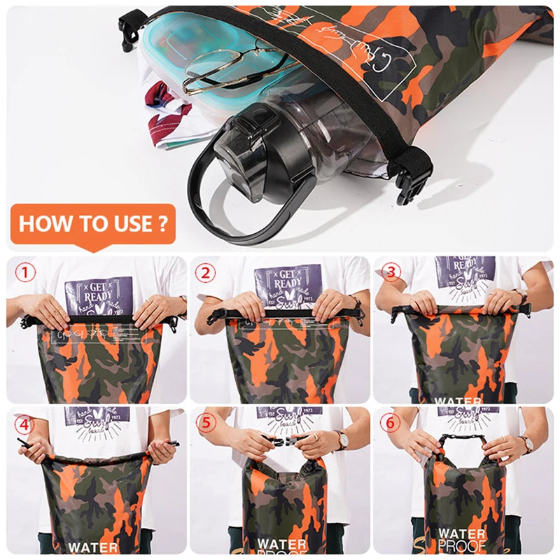 Waterproof Dry Bags Backpack for Outdoor