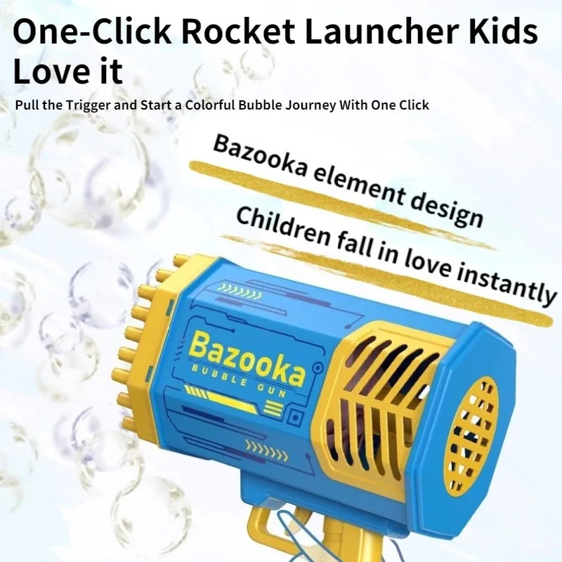 Automatic Soap Bubbles Machine Gun for Kids