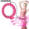 Adjustable Weighted Slimming Hoop for Abdominal Exercise at Home - 24 Blue