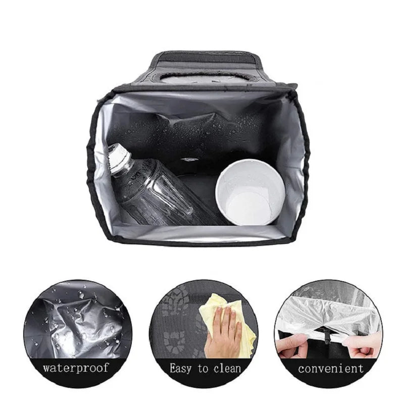 Waterproof Car Trash Can - Portable Organizer for Car Garbage