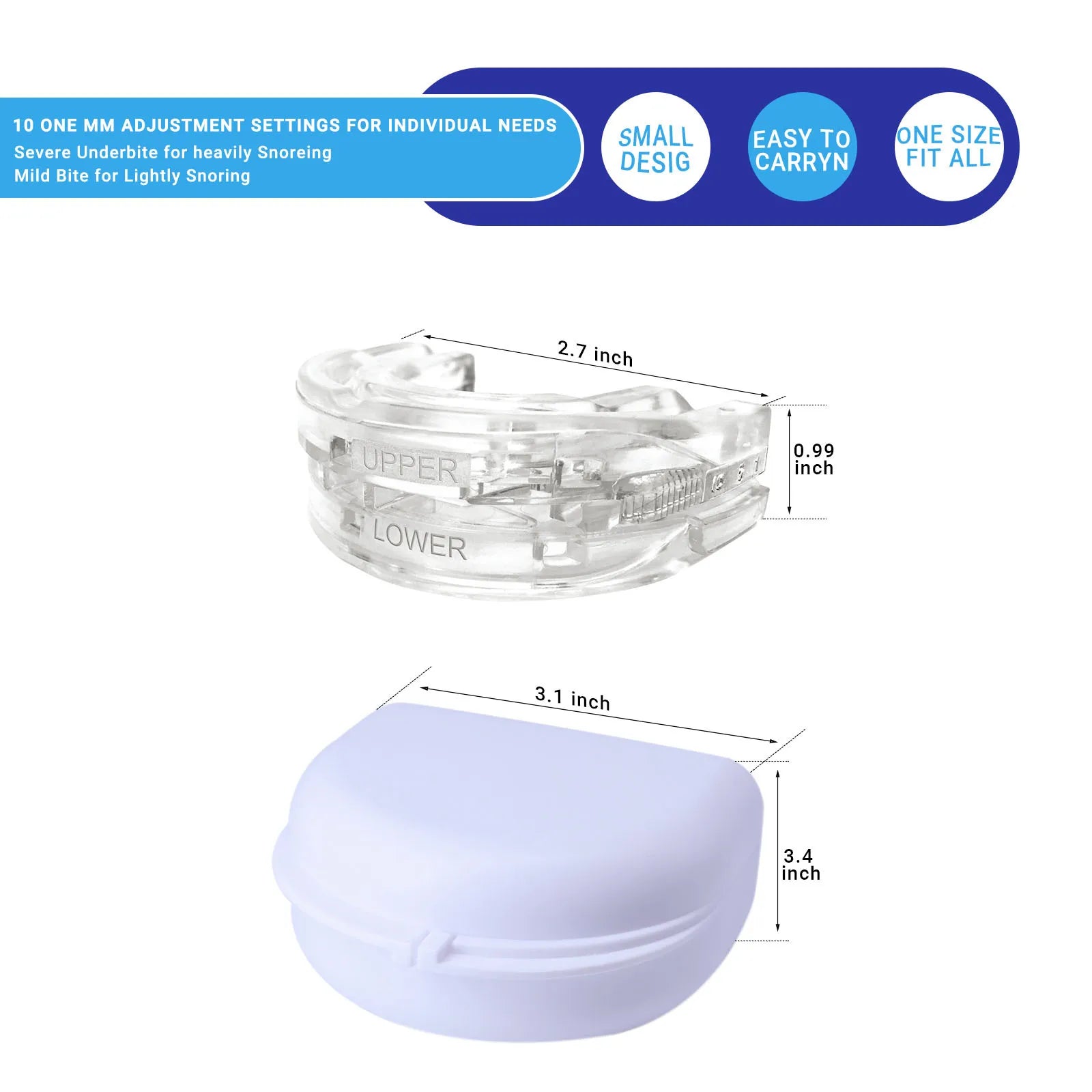 Anti-Snoring Mouth Guard for Better Sleep