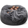 Soft and Warm 180x90cm Fur Bean Bag Bed Cover for Comfortable Living Room Furniture