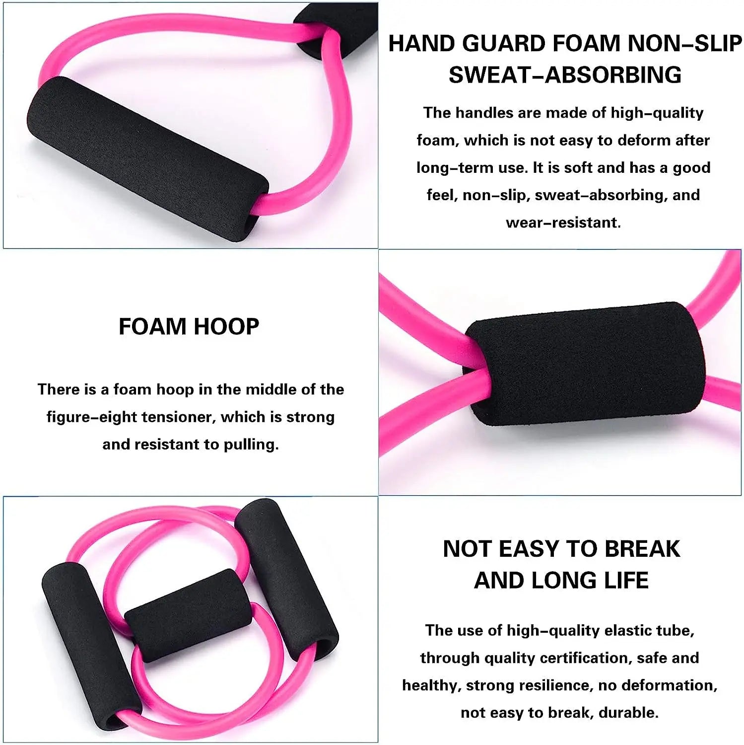 8-Shaped Resistance Bands for Muscle Training