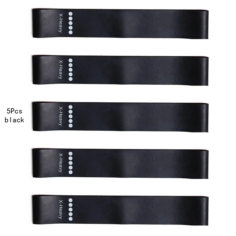 5-Piece Yoga Resistance Rubber Bands Set
