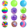 Load image into Gallery viewer, LED Glitter Foam Colored Bead Grape Vent Ball - Stress Relief Fidget Toy