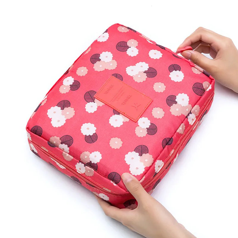 Stylish Waterproof Cosmetic Bag: Organize Your Makeup