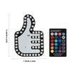 Car Finger Light Set with Remote Control - Funny Window Sign