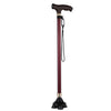 Retractable Aluminium Safety Walking Cane with LED Light for Elderly Men and Women