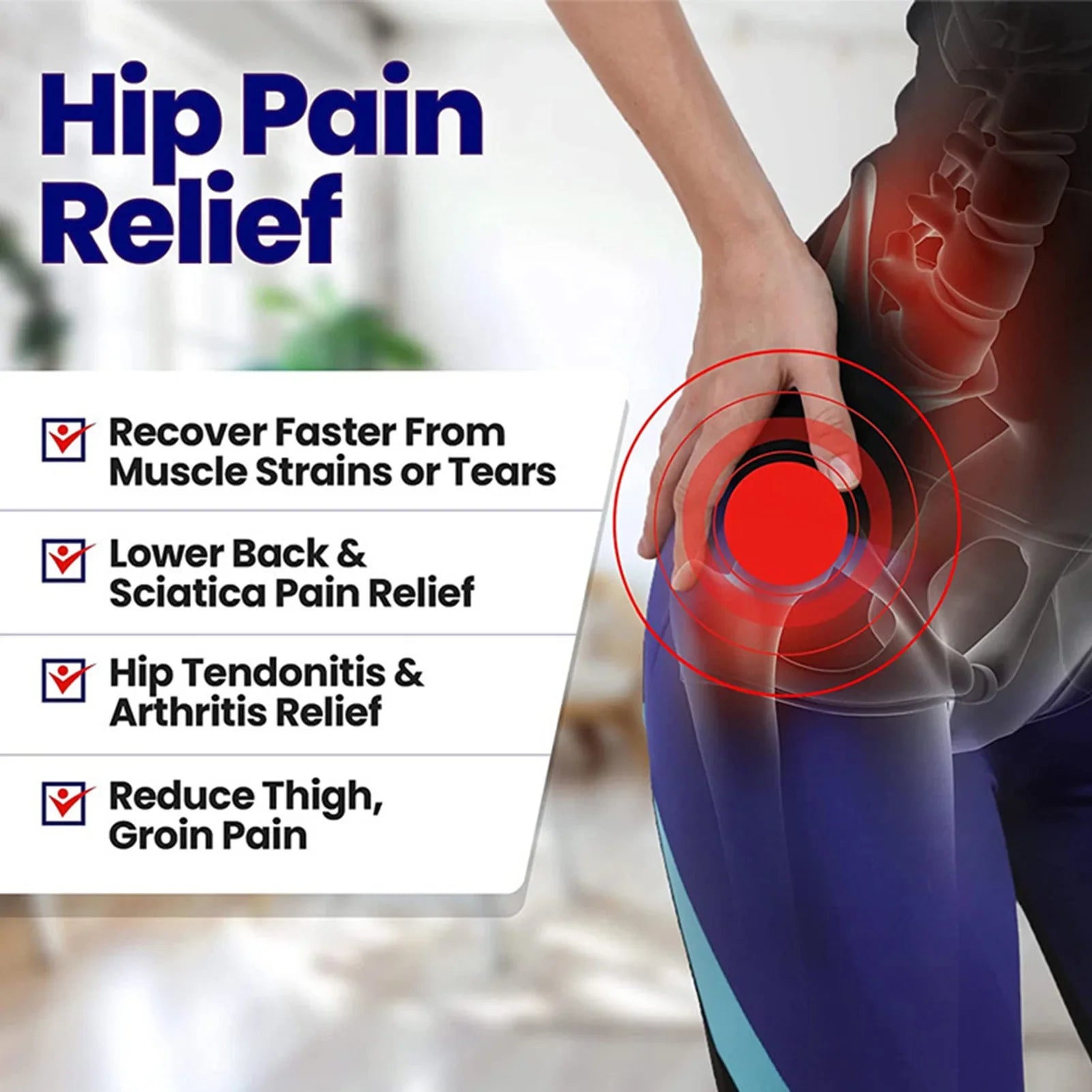 Sciatica Relief Thigh Compression Brace For Hip Joints