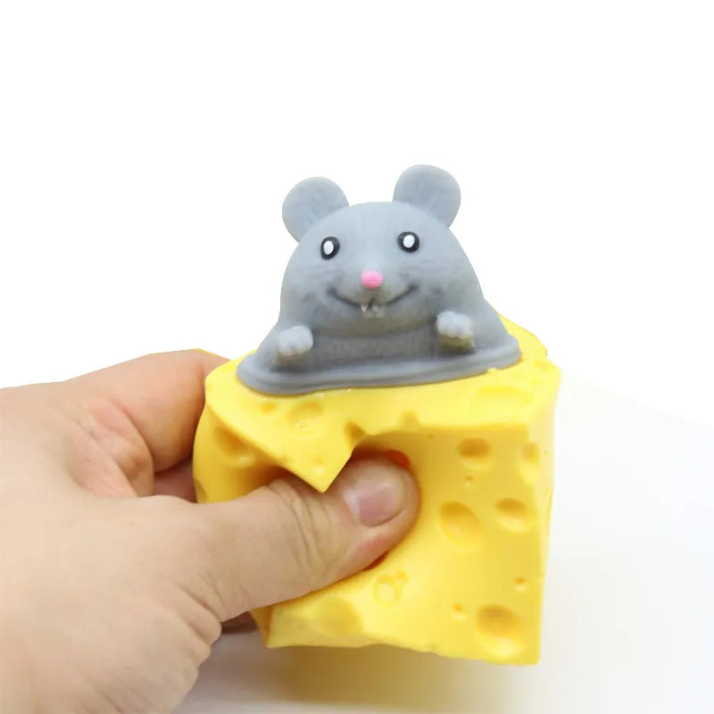 Squeeze Cheese Stress Relief Toy for Adults and Kids