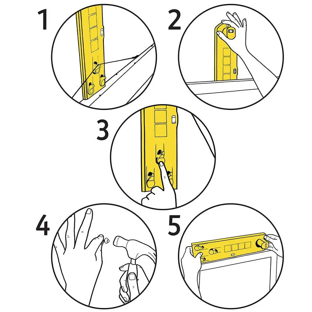 Accurate Position-Locating ABS Photo Frame Hanging Tool with Level Ruler