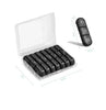 7-Day Pill Organizer - Portable Travel Box with Large Compartments for Medications