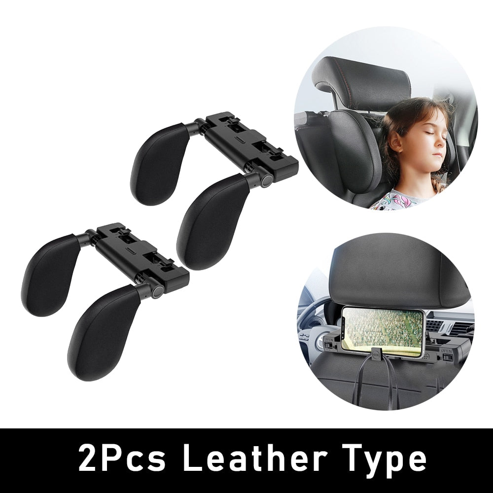Adjustable Car Seat Headrest Pillow for Travel - U-Shaped