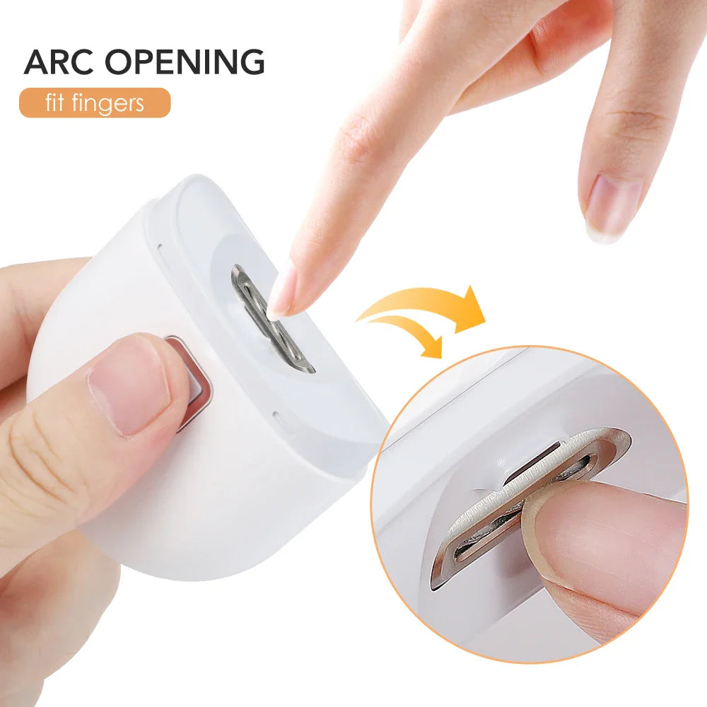 Electric Nail Clipper with Light - Automatic Trimmer for Baby, Pet Manicure & Care