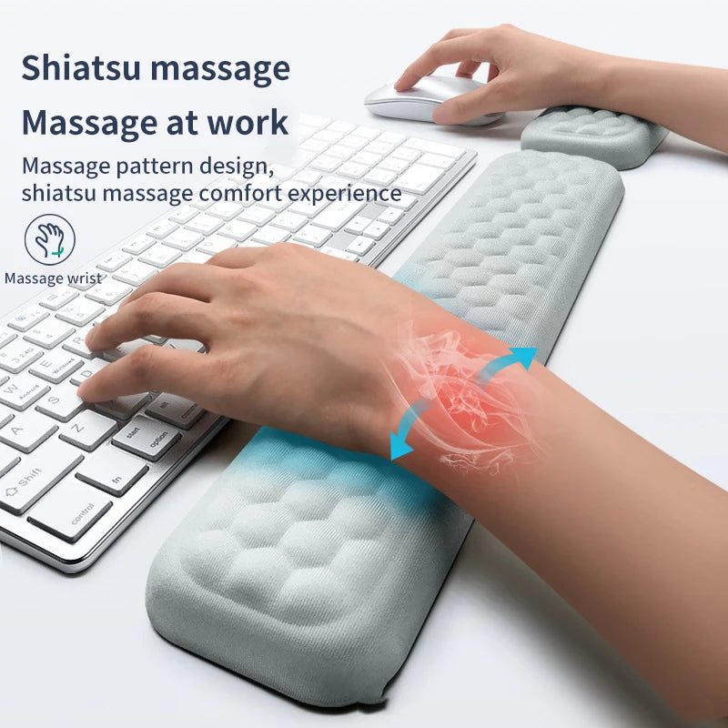 Ergonomic Keyboard and Mouse Wrist Rest for Office Comfort