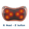 Massage Pillow - 3 Speeds Head, Neck, Back & Shoulder Massager