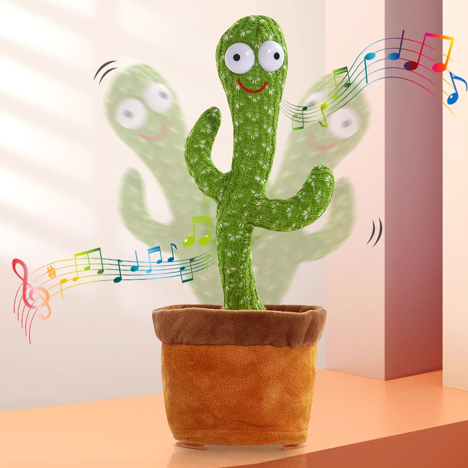 Dancing Cactus Talking Toy - Singing, Recording, and Interactive Plush Gift