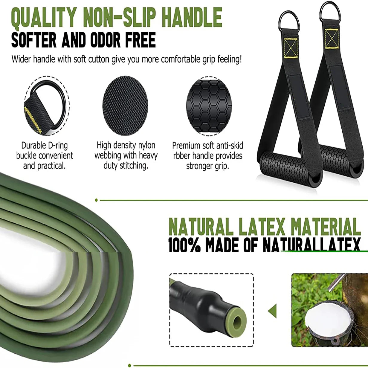 5-Tube Resistance Band Set with Accessories for Full-Body Workout