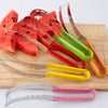 Stainless Steel Watermelon Slicer with Non-Slip Plastic Handle