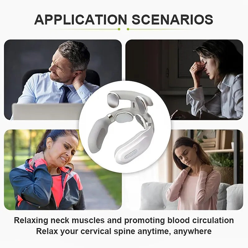 4-Head Neck Massage & Heat Therapy Device