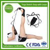 KOMZER Yoga and Gymnastics Stretch Strap with Loops for Leg and Foot Stretching - Black