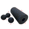 Yoga Column and Massage Ball Set for Pilates and Stretching - Red