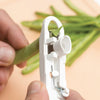 Green Bean Slicer and Vegetable Stringer - Kitchen Gadgets - White