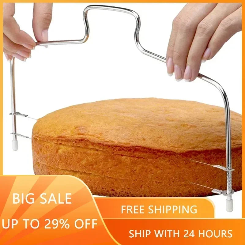 Adjustable Double Line Cake Slicer for Cake Decorating