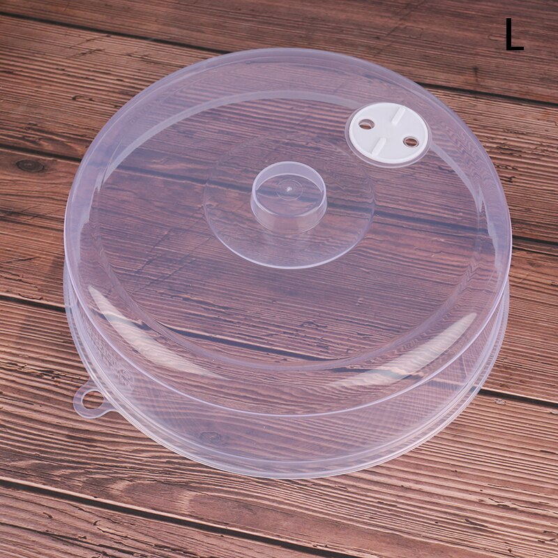 Plastic Microwave Food Cover - Clear Lid with Vent for Kitchen