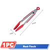 Silicone BBQ Grilling Tongs - Non-Stick Kitchen Cooking Utensils