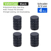 Aluminum Alloy Schrader Valve Dust Cover for Vehicles and Bikes
