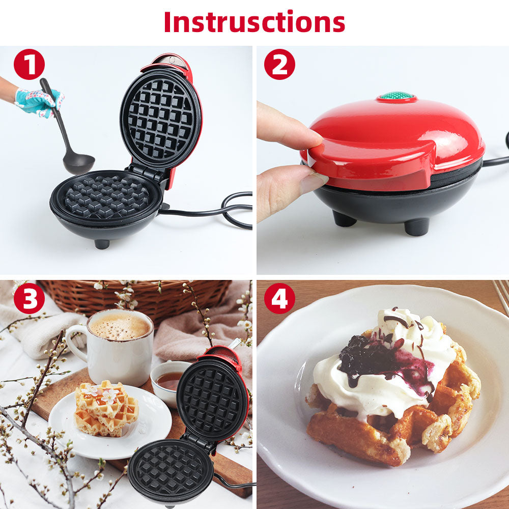 Electric Waffle Maker - Non-Stick Kitchen Appliance