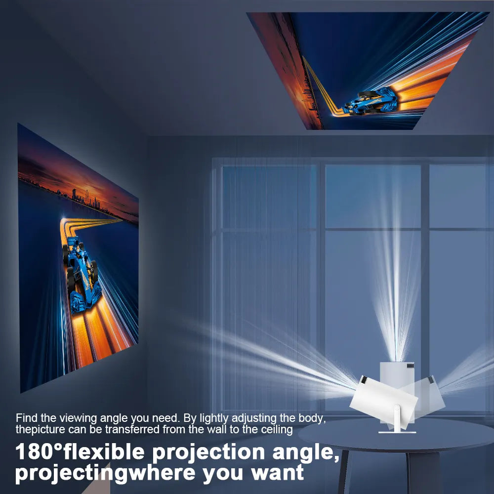Transpeed 4K Android Projector with Dual Wifi6 and BT5.0